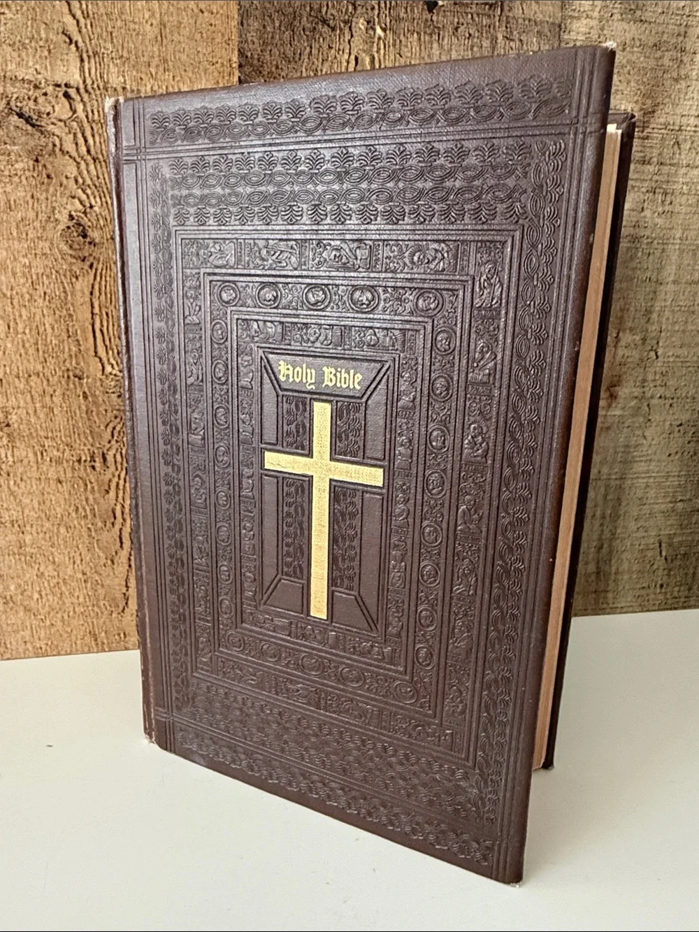 1953 Catholic Family Edition Holy Bible – John J. Crawley – Illuminated Art